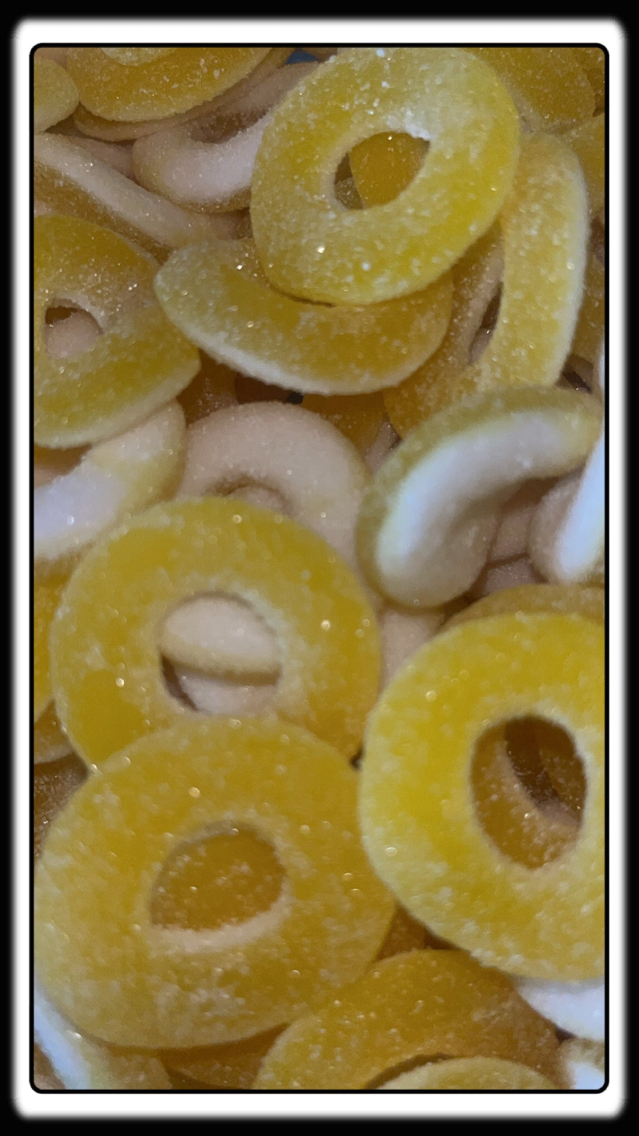 Anneaux citron Dulceplus 27/03/2027 numéro de lot : 5134 ( 100 grammes )