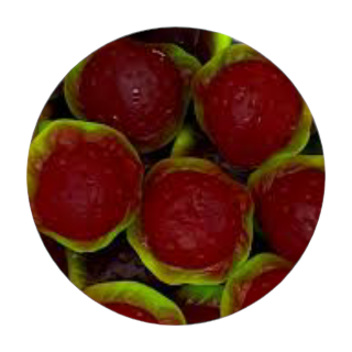 Fraise fourré lisse Damel 04/2027 numéros de lot : 51C155 ( 100 grammes)