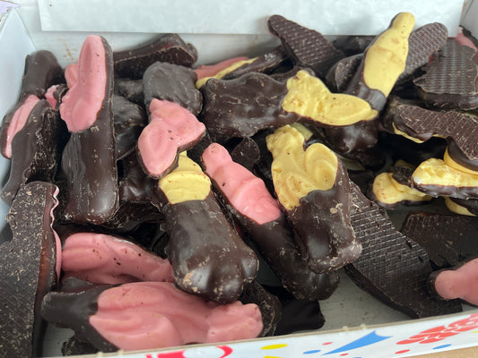 Mi guimauve chocolat noir figures Pâques
