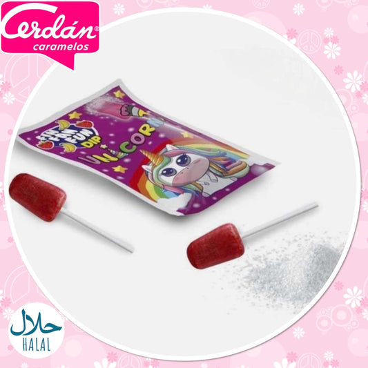 Sucette licorne fraise banane 06/2027 numéro de lot : L240517048(x1)