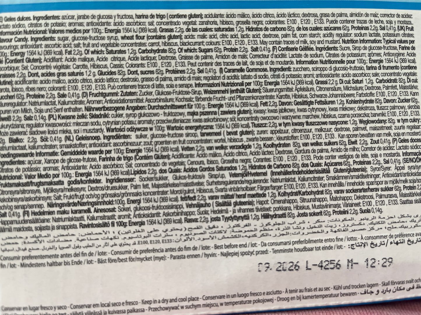 Rolla belta Licorne fraise (x1) 09/2026 Numéro de lot : L-4256