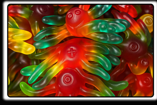 Poulpe poulpy lisse Trolli 02/02/2027 numéro de lot : 03 5043 204 ( 100 grammes )