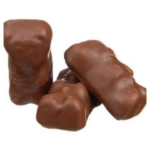 Oursons chocolat au lait guimauve Chocmod (lot par 5)  04/2026 Numéro de lot : 07250121