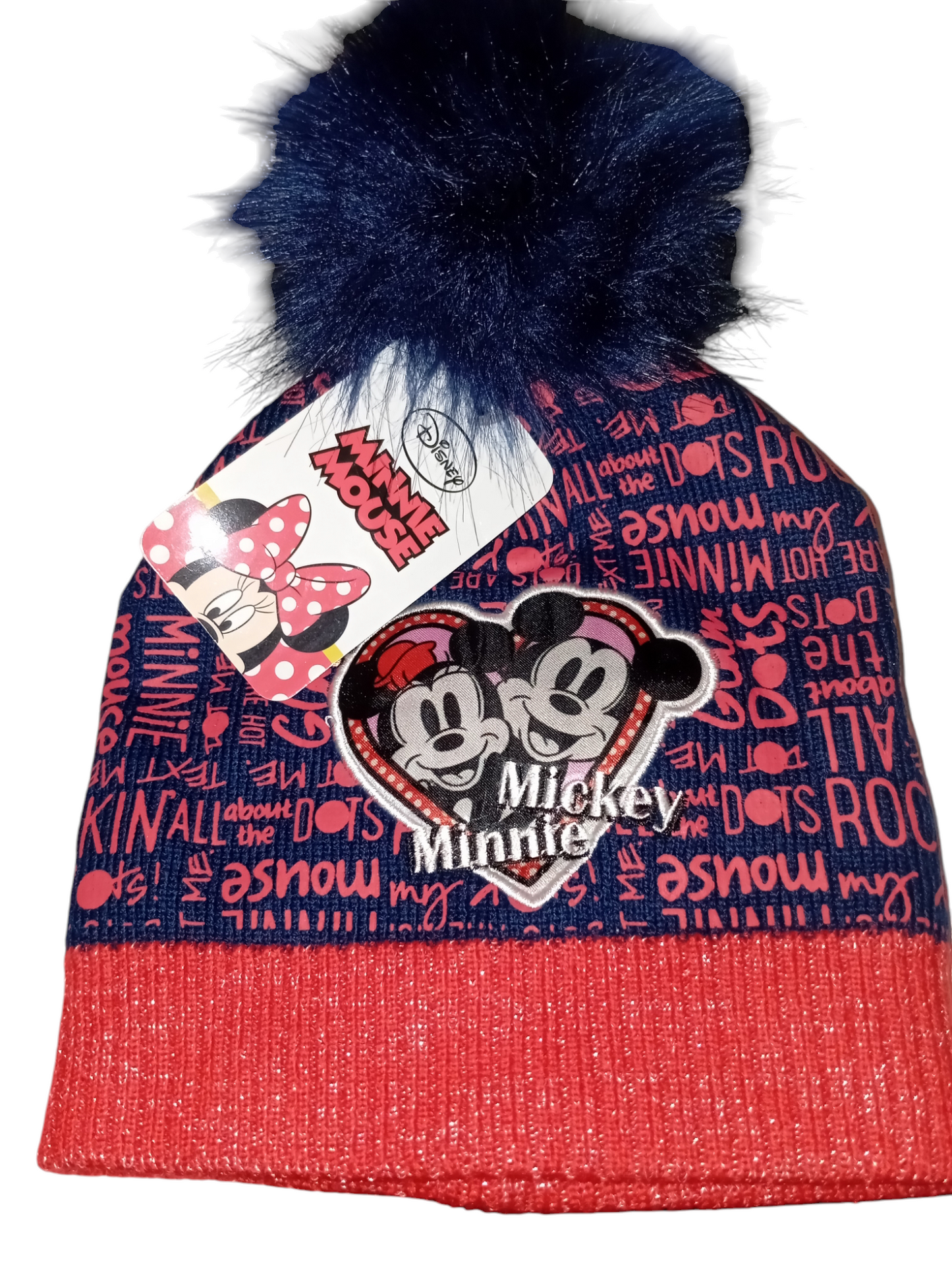 Bonnet Minnie rouge taille 54